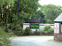 Entrance to Maes Glas Caravan Park West Wales